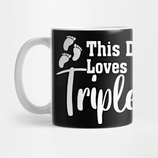 This Dad Loves His Triplets Mug